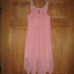 Girls Tween Diva Coral Formal Dress